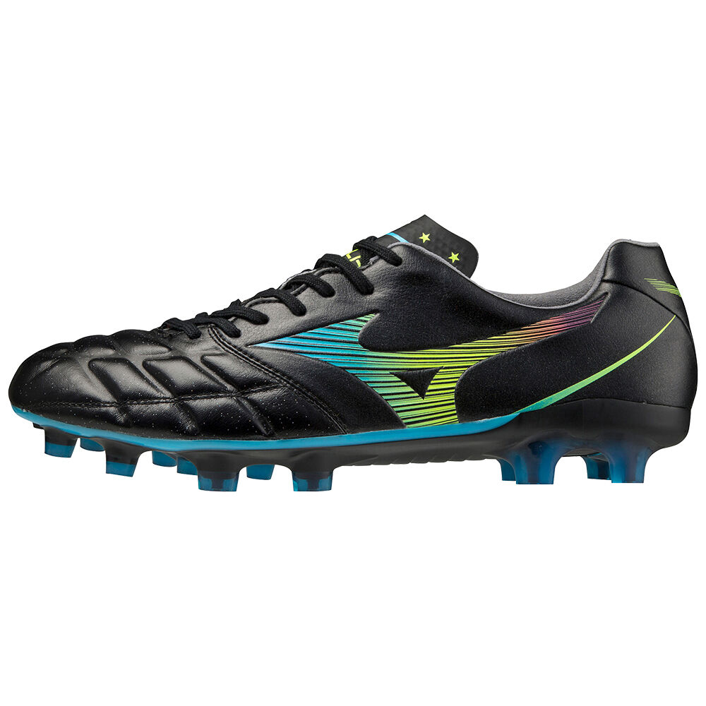 Mens Mizuno Rebula Cup Japan Soccer Cleats Black/Blue Turquoise Philippines (CYGIML963)